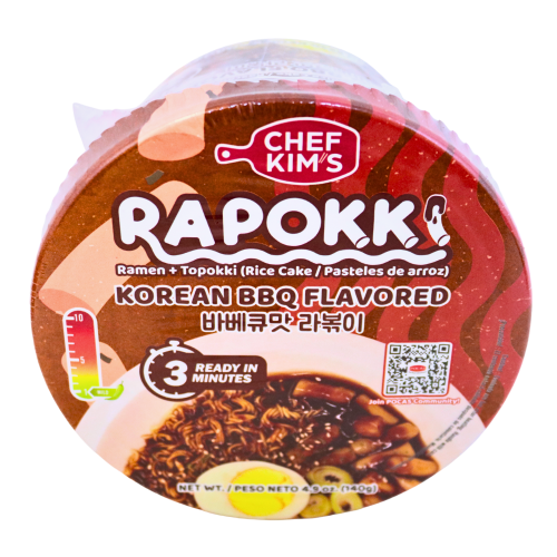Load image into Gallery viewer, Chef Kim's Rapokki - Korean BBQ-金大廚年糕條-韓式燒烤味-140g-INCK102