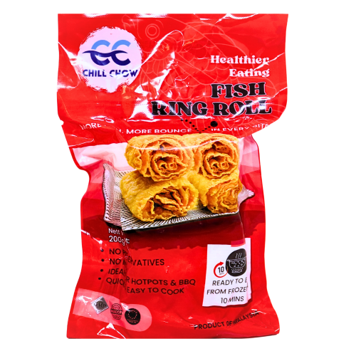 Load image into Gallery viewer, Chill Chow Fish Ring Roll-CC 魚腐卷-200g-FBALLCC201