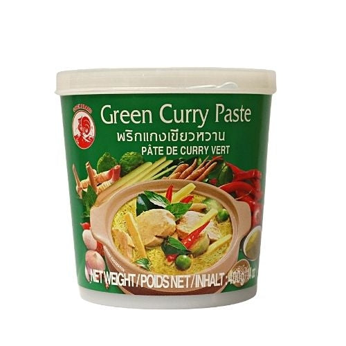 갤러리 뷰어에 이미지 로드, Cock Brand Green Curry Paste-雄雞泰青咖喱醬-400g-CUR231