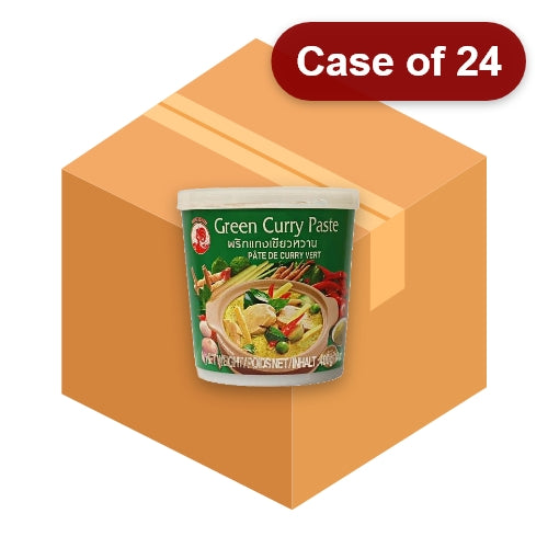 갤러리 뷰어에 이미지 로드, Cock Brand Green Curry Paste-雄雞泰青咖喱醬-400g-CUR231-24