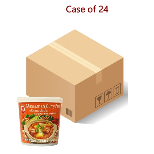 Tải hình ảnh vào trình xem Thư viện, Cock Brand Massaman Curry Paste-雄雞瑪沙曼咖喱醬-400g-CUR255-24