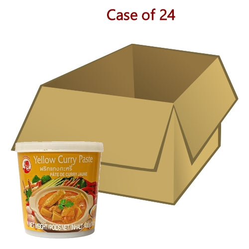 Load image into Gallery viewer, Cock Brand Yellow Curry Paste-雄雞泰黃咖喱醬-400g-CUR257-24