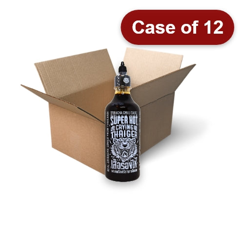 Load image into Gallery viewer, Crying Thaiger Sriracha Chilli Sauce - Super Hot-虎嘯牌是拉差辣椒醬-特辣-440ml-CHICT103-12