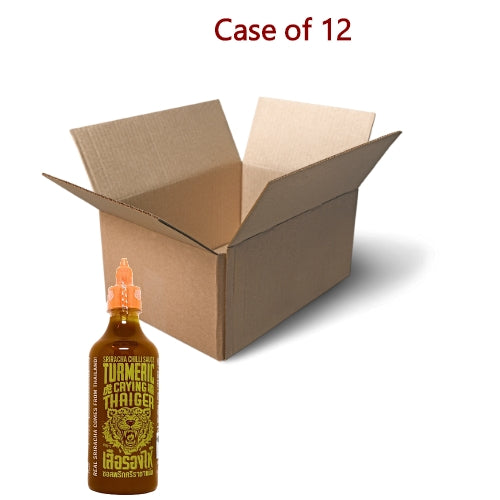Load image into Gallery viewer, Crying Thaiger Sriracha Chilli Sauce - Tumeric-虎嘯牌是拉差辣椒醬-黃薑-440ml-CHICT104-12