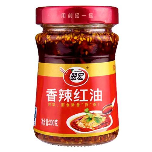 Load image into Gallery viewer, CuiHong Chilli in Oil-翠宏香辣紅油-200g-CHICH101