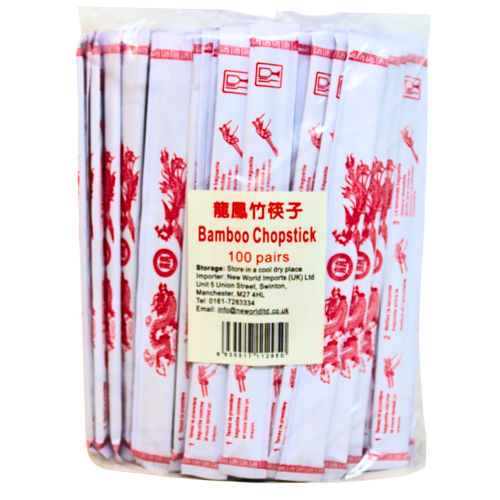 Load image into Gallery viewer, Disposable Bamboo Chopsticks 23cm-9" 衛生一次性竹筷子-100prs-KITCUT201