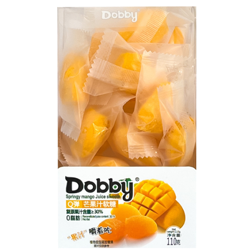 Load image into Gallery viewer, Dobby Soft Candy - Mango-哆比Q弹芒果汁軟糖-100g-CANDB103