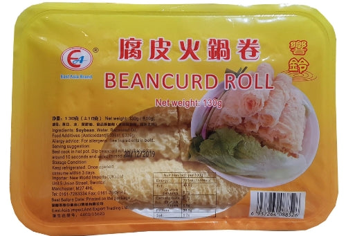 Load image into Gallery viewer, East Asia Dried Beancurd Roll-東亞腐皮火鍋卷(響鈴豆卷)-130g-BCURD508