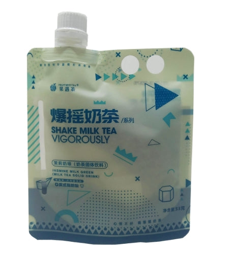 Load image into Gallery viewer, FMT Shake Milk Tea Vigorously - Jasmine Milk Green-果遇茶爆搖奶茶-茉莉奶綠味-53g-DRIFMT103