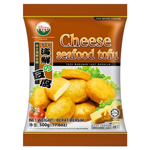 갤러리 뷰어에 이미지 로드, Figo Cheese Seafood Tofu 500g-飛哥牌芝士海鮮豆腐(豆腐魚)-500g-FBALLFG108