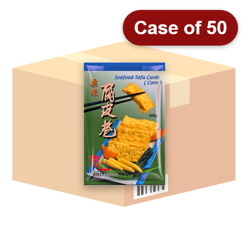 Load image into Gallery viewer, First Choice Seafood Tofu Curds (Corn)-泰一粟米腐皮卷-200g-FBALLFC112-50
