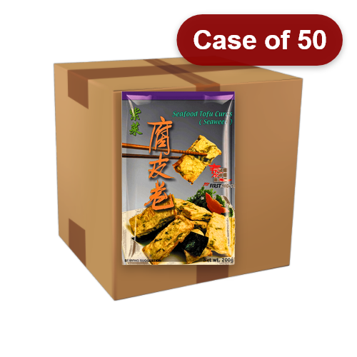 Load image into Gallery viewer, First Choice Seafood Tofu Curds (Seaweed)-泰一紫菜腐皮卷-200g-FBALLFC113-50