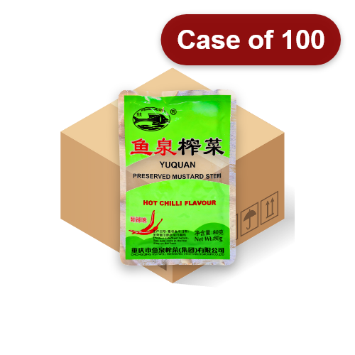 โหลดรูปภาพเข้าสู่ตัวดูแกลเลอรี, Fish Well Hot Chilli Flavour Preserved Vegetable (YuQuan)-魚泉鮮辣味榨菜-80g-PRE617-100