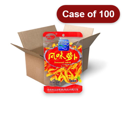 Load image into Gallery viewer, Fish Well Seasoned Radish (Spicy)-魚泉風味蘿蔔-香辣味-80g-PRE619-100