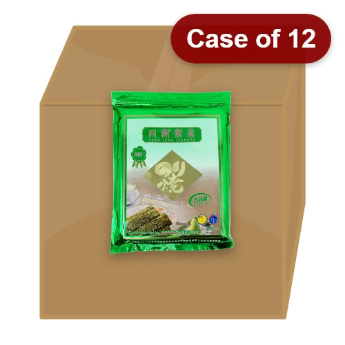 Load image into Gallery viewer, Four Seas Seaweed - Wasabi-四洲芥末味紫菜-50_75g-SNACFS106-12