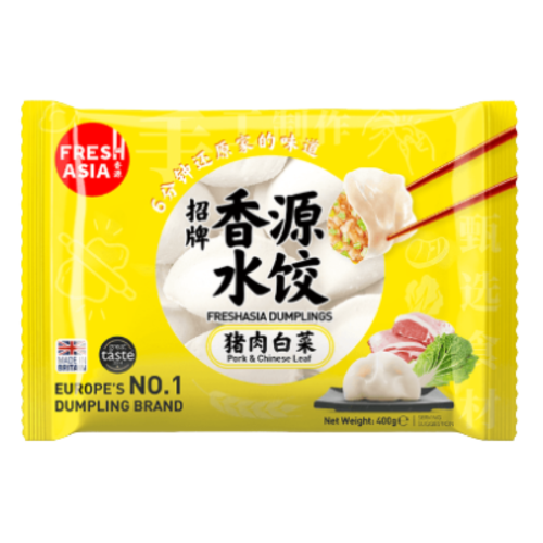 Load image into Gallery viewer, Fresh Asia Pork & Chinese Leaf Dumpling-香源猪肉白菜水餃-400g-DUMFA104