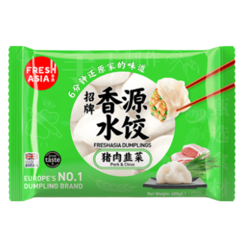 Load image into Gallery viewer, Fresh Asia Pork & Chive Dumpling-香源猪肉韭菜水餃-400g-DUMFA101
