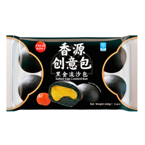 Load image into Gallery viewer, Fresh Asia Salted Egg Custard Bun-香源黑金流沙包-240g-DIMFA107