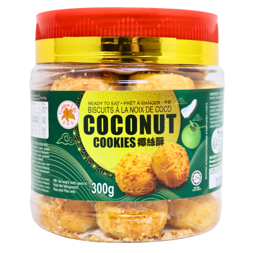 갤러리 뷰어에 이미지 로드, GL Cookies Coconut Flavour-金百合椰絲酥-300g-SNACGL203
