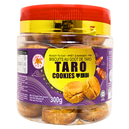 Load image into Gallery viewer, GL Cookies Taro Flavour-金百合芋頭酥-300g-SNACGL204