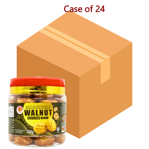 ギャラリービューアに画像を読み込む、GL Cookies Walnut Flavour-金百合核桃酥-300g-SNACGL210-24