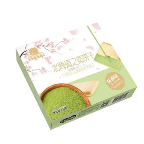 갤러리 뷰어에 이미지 로드, GZT Hokkaido Style Biscuit Matcha Flavour-菓子町園道北海道之戀餅乾(抹茶味)-133g-BISGZT102
