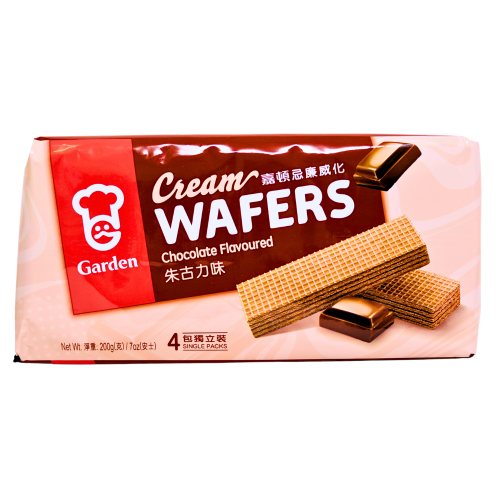 ギャラリービューアに画像を読み込む、Garden Cream Wafers - Chocolate-嘉頓忌廉威化 - 朱古力味-200g-BISG202