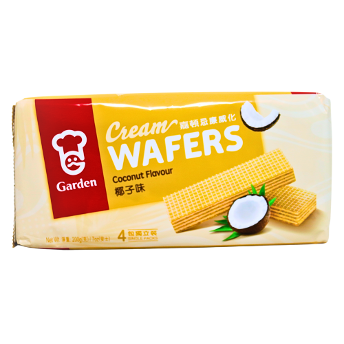 โหลดรูปภาพเข้าสู่ตัวดูแกลเลอรี, Garden Cream Wafers - Coconut-嘉頓忌廉威化 - 椰子味-200g-BISG205