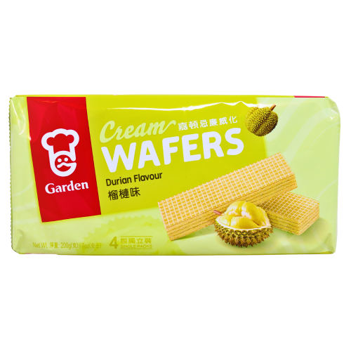 Load image into Gallery viewer, Garden Cream Wafers - Durian-嘉頓忌廉威化 - 榴蓮味-200g-BISG208
