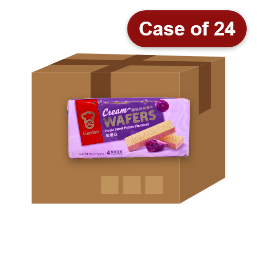 Load image into Gallery viewer, Garden Cream Wafers - Purple Sweet Potato-嘉頓忌廉威化 - 紫薯味-200g-BISG212-24