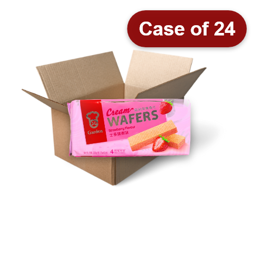 Load image into Gallery viewer, Garden Cream Wafers - Strawberry-嘉頓忌廉威化 - 士多啤梨味-200g-BISG201-24