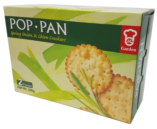 갤러리 뷰어에 이미지 로드, Garden Pop Pan - Spring Onion & Chive Crackers-嘉頓香葱薄餅-200g-BISG305