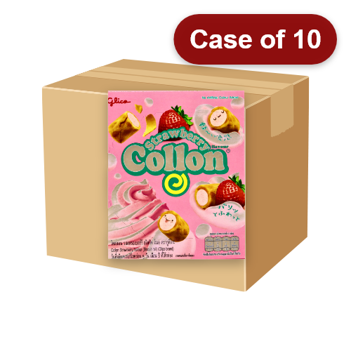 Load image into Gallery viewer, Glico Collon Biscuits - Strawberry-固力果草莓捲心酥-41g-BISGL204-10