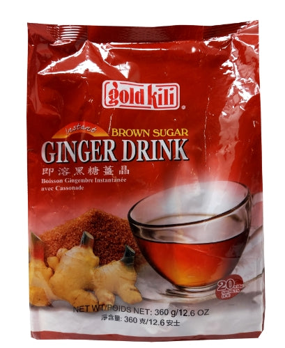 Load image into Gallery viewer, Gold Kili Instant Ginger Drink Brown Sugar-金麒麟即溶黑糖薑晶-20_18g-IDRI513