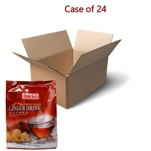 Load image into Gallery viewer, Gold Kili Instant Ginger Drink Brown Sugar-金麒麟即溶黑糖薑晶-20_18g-IDRI513-24