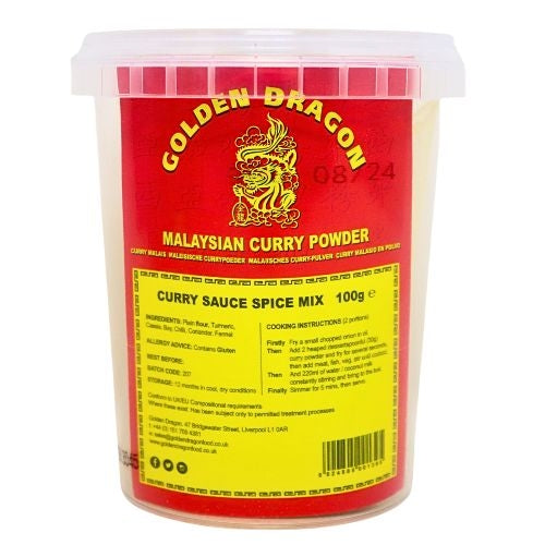 Load image into Gallery viewer, Golden Dragon Malaysian Curry Powder-金龍馬來西亞咖喱粉-100g-CUR114