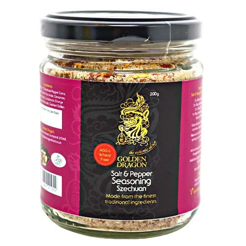 Load image into Gallery viewer, Golden Dragon Salt & Pepper Seasoning - Szechuan-金龍椒鹽-四川風味-200g-SEA229