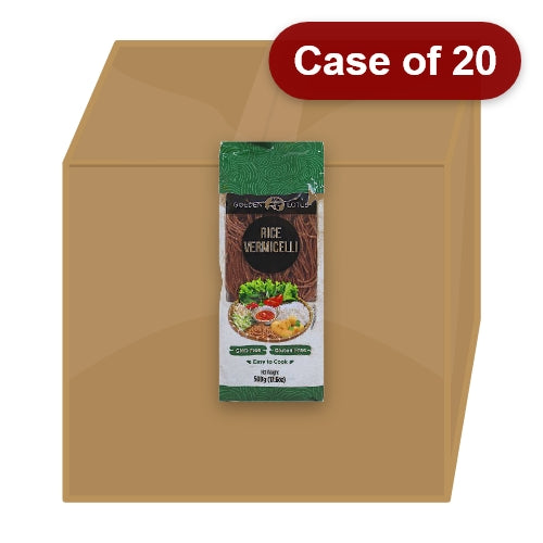Load image into Gallery viewer, Golden Lotus Brown Rice Vermicelli 1mm - Gluten Free-金蓮花無麩質越南糙米粉-500g-NOO802-20