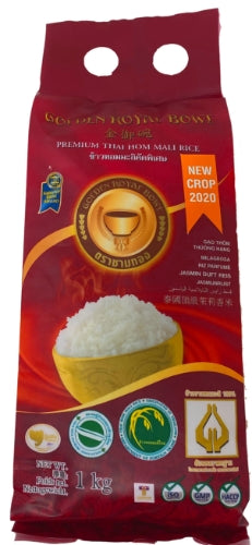 갤러리 뷰어에 이미지 로드, Golden Royal Bowl Thai Hom Mali Rice-金御碗泰國香米-1kg-RIC346