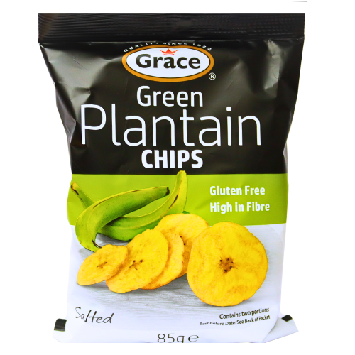 Load image into Gallery viewer, Grace Plantain Green Chips-綠色香蕉乾(飯蕉乾)-85g-SNACGR104