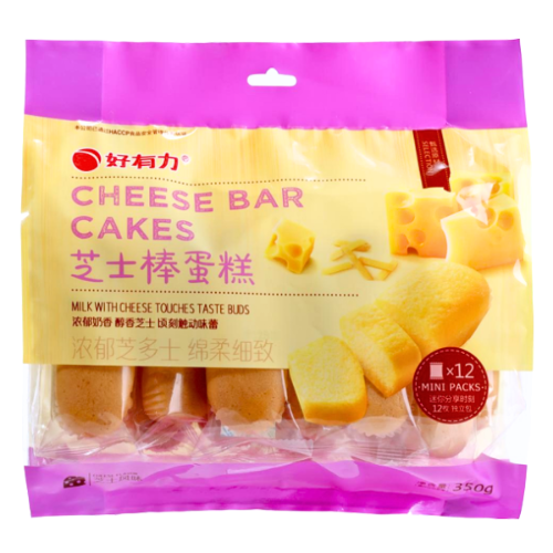 ギャラリービューアに画像を読み込む、HYL Cheese Bar Cake (Cheese Flavour)-好有力芝士棒蛋糕(芝士味)-350g-SNACHYL103