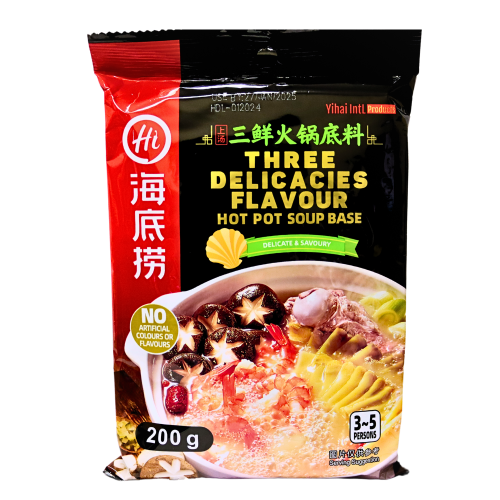 갤러리 뷰어에 이미지 로드, HaiDiLao Hotpot Soup Base - Shrimp-海底撈上湯三鮮火鍋底料-200g-STK119