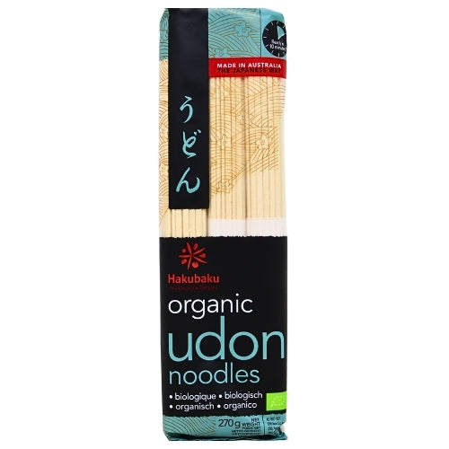 โหลดรูปภาพเข้าสู่ตัวดูแกลเลอรี, Hakubaku Organic Udon-有機烏冬麵-270g-DNOOHA104