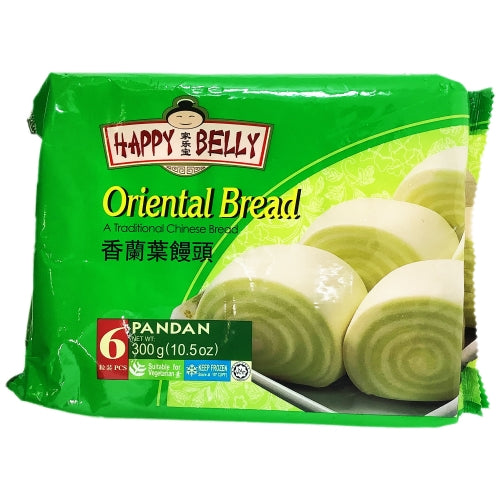Load image into Gallery viewer, Happy Belly Oriental Bread - Pandan-家樂寶香蘭葉饅頭-300g-DIMHB102