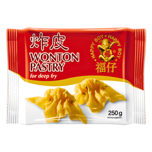 Load image into Gallery viewer, Happy Boy Deep Fry Wonton Pastry (Frozen)-福仔炸皮-250g-WRAP303
