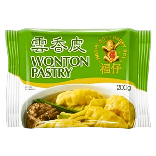 Load image into Gallery viewer, Happy Boy Wonton Pastry (Frozen)-福仔雲吞皮-200g-WRAP305