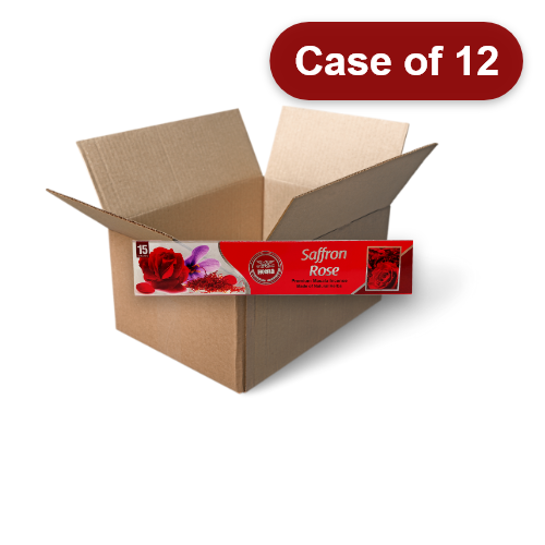 Load image into Gallery viewer, Heera Pure Saffron Rose Masala Incense (Agarbatti)-印度藏紅玫瑰花線香-15stk-CER155-12
