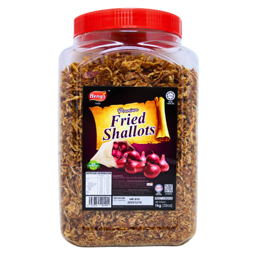 Load image into Gallery viewer, Heng's Premium Fried Shallots (Tub)-恆氏(罐裝)香脆炸紅蔥-1kg-GGO427A