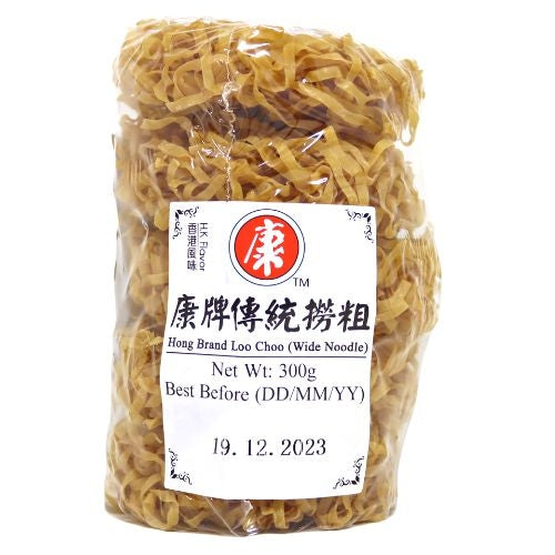 갤러리 뷰어에 이미지 로드, Hong Brand Loo Choo (Broad Noodle)-康牌傳統撈粗(香港風味)-300g-DNOOHO102