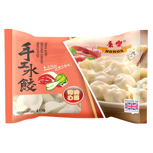 Load image into Gallery viewer, Honor Dumplings - Pork with Chinese Leaves-康樂豬肉餃子-白菜-410g-DUMHR101